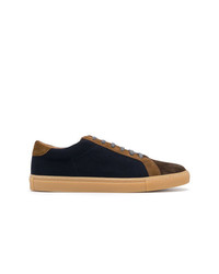 Eleventy Suede Panel Lace Up Sneakers