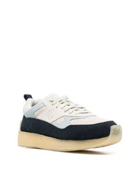 Clarks Suede Panelled Low Top Trainers