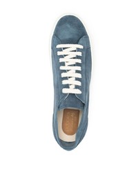 Doucal's Two Tone Low Top Suede Sneakers
