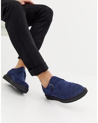 Truffle Collection Pointed Creeper Shoe In Navy