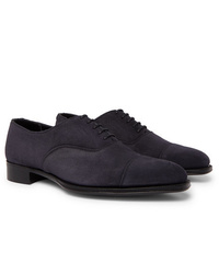 Kingsman George Cleverley Whole Cut Suede Oxford Shoes