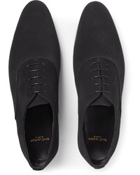 Saint Laurent Suede Oxford Shoes