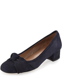 Sesto Meucci Fadia Knotted Low Heel Pump Navy