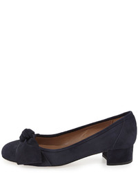 Sesto Meucci Fadia Knotted Low Heel Pump Navy