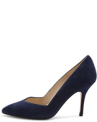 Andre Assous Steph Suede Pointed Toe Pump Blue