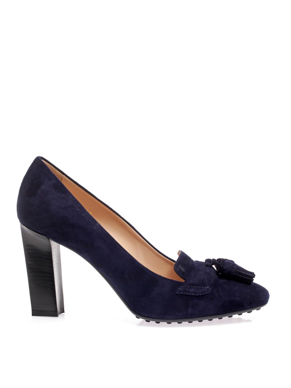 Tod's Gomma T90 Suede Pumps, $418 | MATCHESFASHION.COM | Lookastic