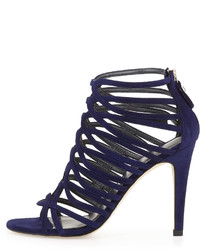 Stuart Weitzman Loops Strappy Cage Sandal Ink