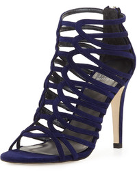 Stuart Weitzman Loops Strappy Cage Sandal Ink