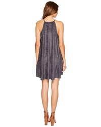 Bishop + Young Suede High Neck Shift Dress