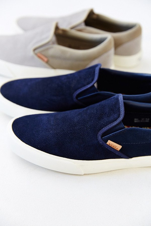 vans classic knit suede slip on womens sneaker urban outfitters