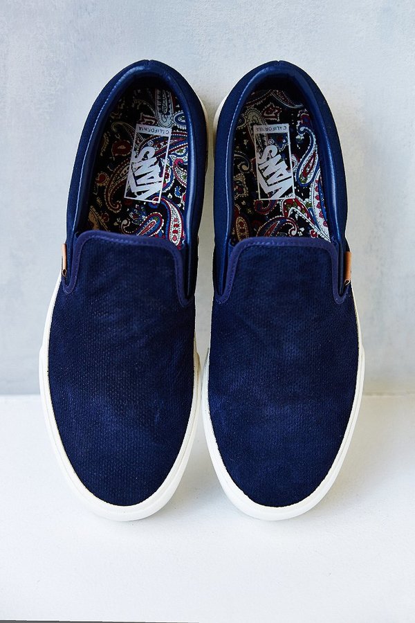 Vans Classic California Knit Suede Slip Sneaker, $70 | Urban | Lookastic
