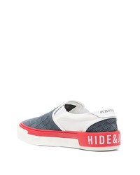 Hide&Jack Fuji Embossed Effect Slip On Sneakers