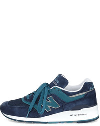 New Balance 997 Suede Mesh Sneaker Navycastaway Blue