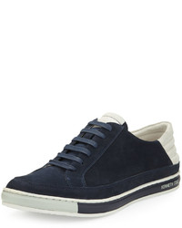 Kenneth Cole Brand Prize Suede Sneaker Navy