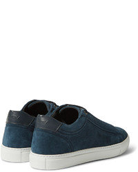 Brioni Leather And Suede Sneakers