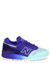 New Balance Multitoned Suede Mesh Sneakers