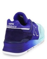 New Balance Multitoned Suede Mesh Sneakers