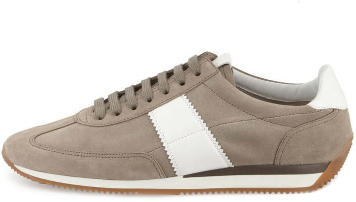 Tom Ford Orford Suede Trainer Sneakers, $990 | Neiman Marcus | Lookastic