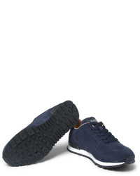 Tod's Panelled Suede Sneakers