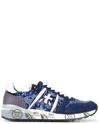 Premiata Sequinned Lace Up Sneakers