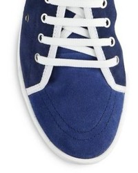 Jimmy Choo Suede Lace Up Sneakers
