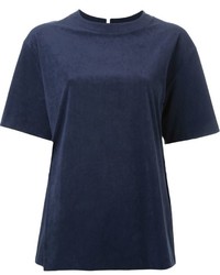 Navy Suede T-shirt