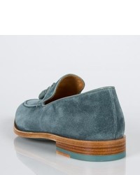 Paul Smith Navy Suede Conway Tasseled Loafers