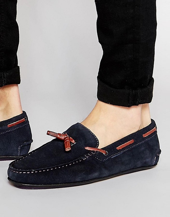 ted baker navy loafers