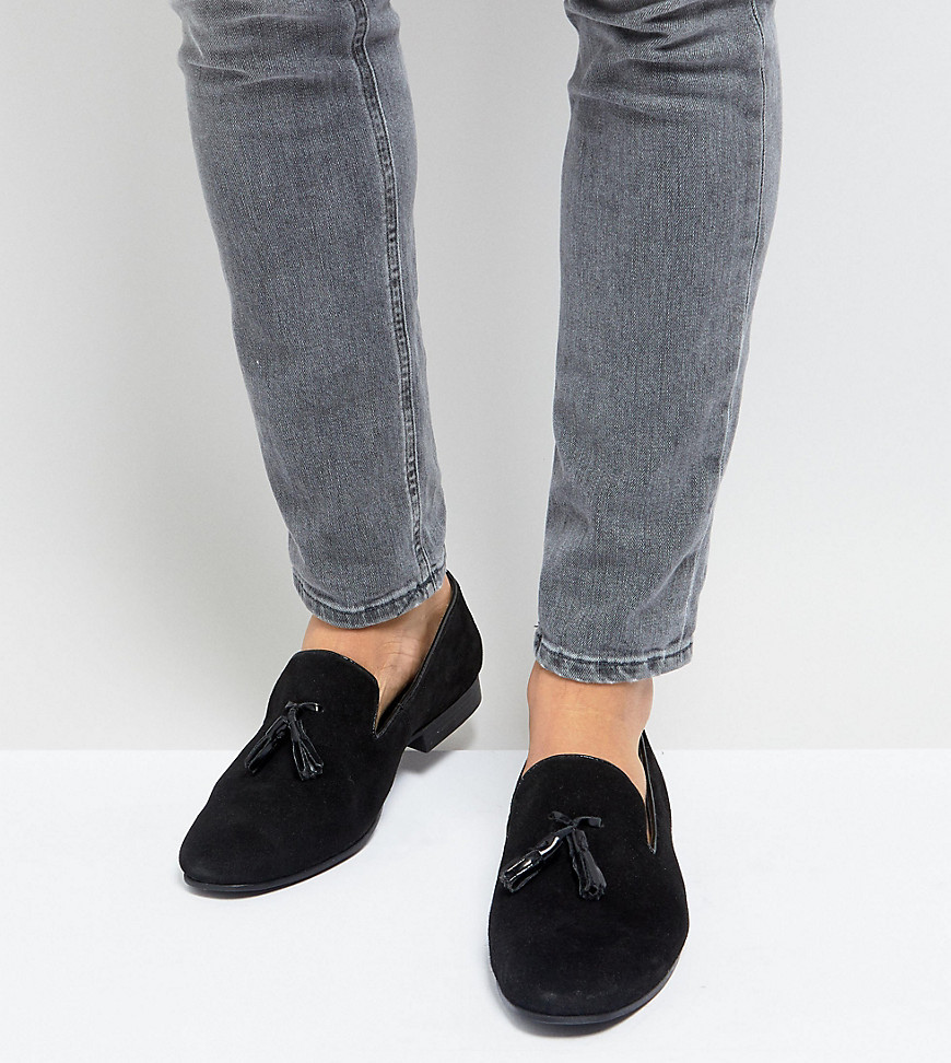 black loafers wide fit