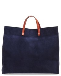 Clare Vivier Clare V Glossy Simple Suede Tote