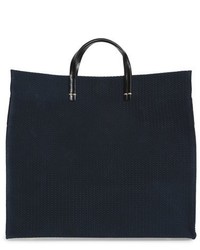Clare Vivier Clare V Marine Rope Simple Woven Suede Tote Blue