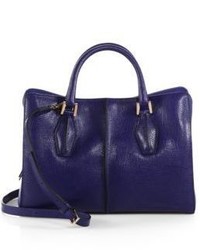 Tod's D Cube Leather And Suede Shopper