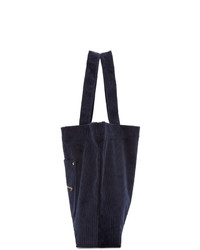 Opening Ceremony Navy Corduroy Big Pocket Tote