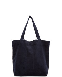 Opening Ceremony Navy Corduroy Big Pocket Tote