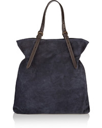Tomas Maier Suede And Leather Tote