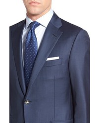 Hickey Freeman Beacon B Classic Fit Solid Wool Suit