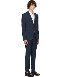 Z Zegna Blue Wool Microcheck 15milmil15 Suit