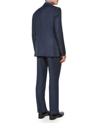 Hugo Boss Boss Solid Two Piece Wool Suit Bright Navy