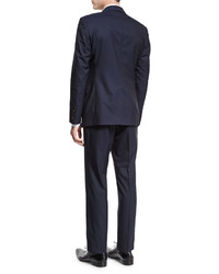 Gucci Brera Two Piece Wool Suit Navy