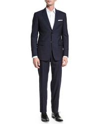 Gucci Brera Two Piece Wool Suit Navy