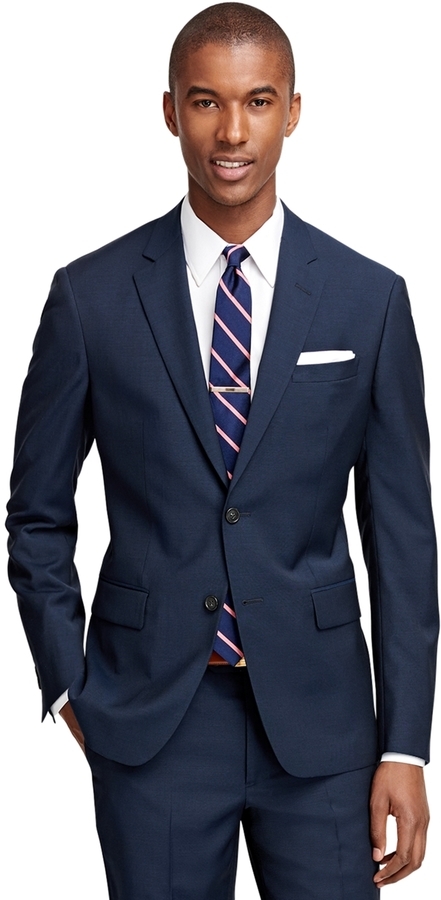 brooks brothers navy suit