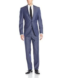 Calvin Klein Marbry Two Piece Suit With Two Button Jacket And Flat Front Pant