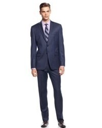 Calvin Klein Navy Pindot Slim Fit Suit