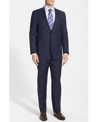 Hickey Freeman Classic Fit Navy Stripe Suit