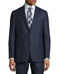 Hickey Freeman Classic Fit Two Button Suit Blue