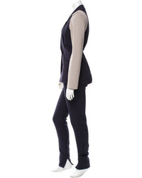 Roland Mouret Colorblock Double Breasted Pantsuit W Tags
