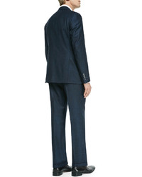 Armani Collezioni G Line Wool Suit Tealnavy
