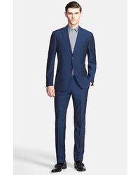 Z Zegna Graph Check Wool Suit