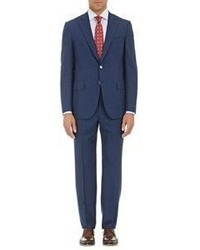 Isaia Gregory Suit Navy
