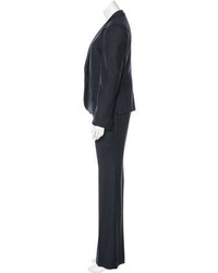 Gucci Leather Trimmed Wool Pantsuit